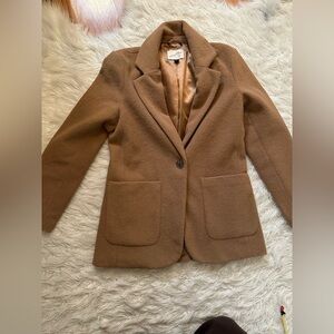 Women's universal thread Brown Blazer coat